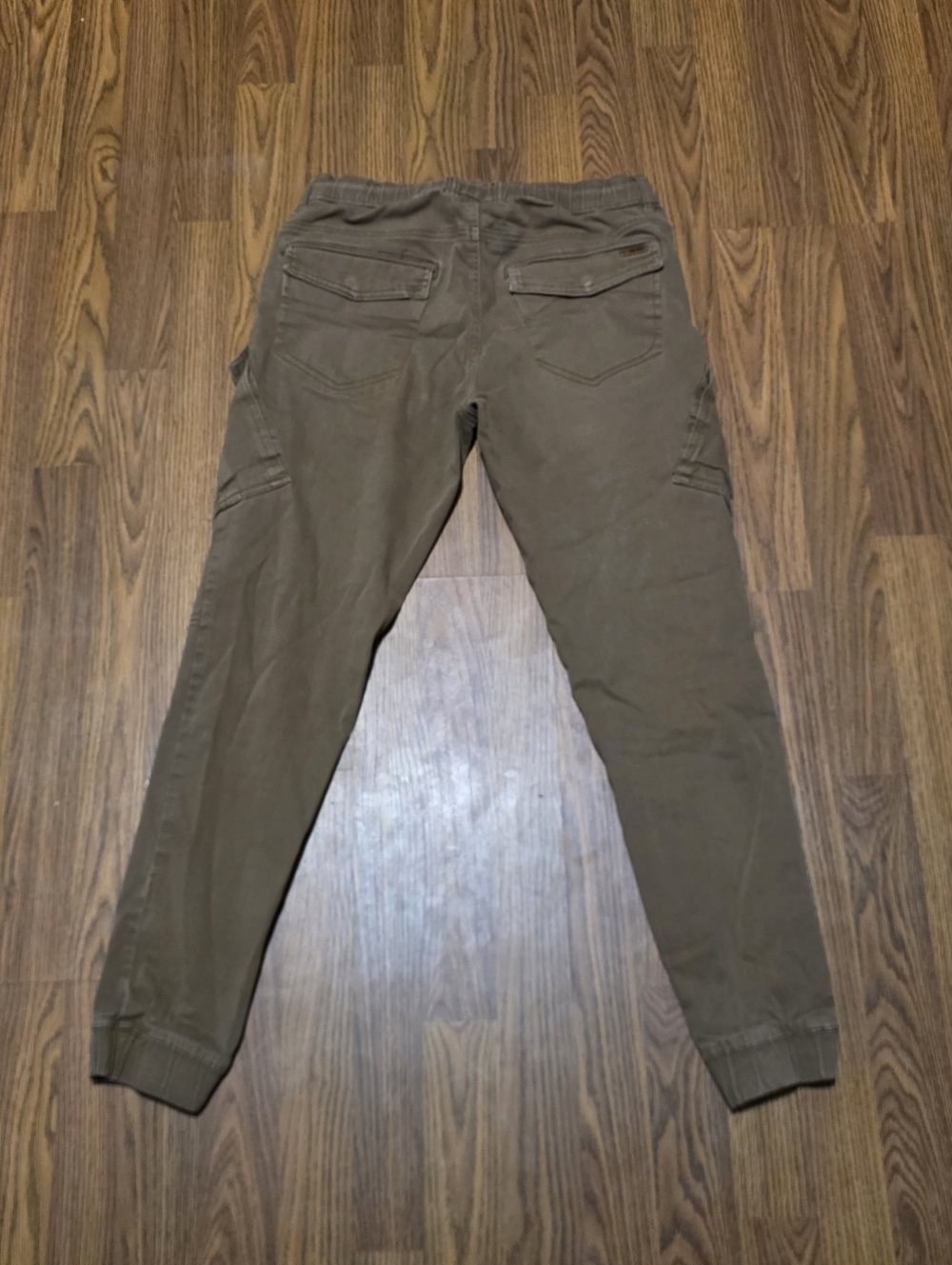 Jeaniologie Cohen TWL Men’s Joggers Slim Fit Cargo Pants L 32 Khaki Twill F16 - Picture 11 of 16